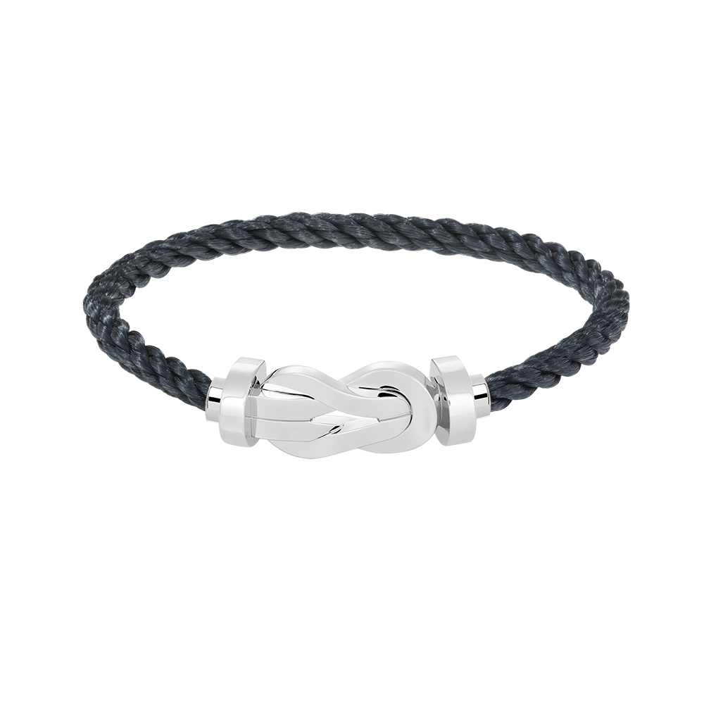 FRED CHANCE LARGE 8 FIGURE BUCKLE NO DIAMOND BRACELET SILVER