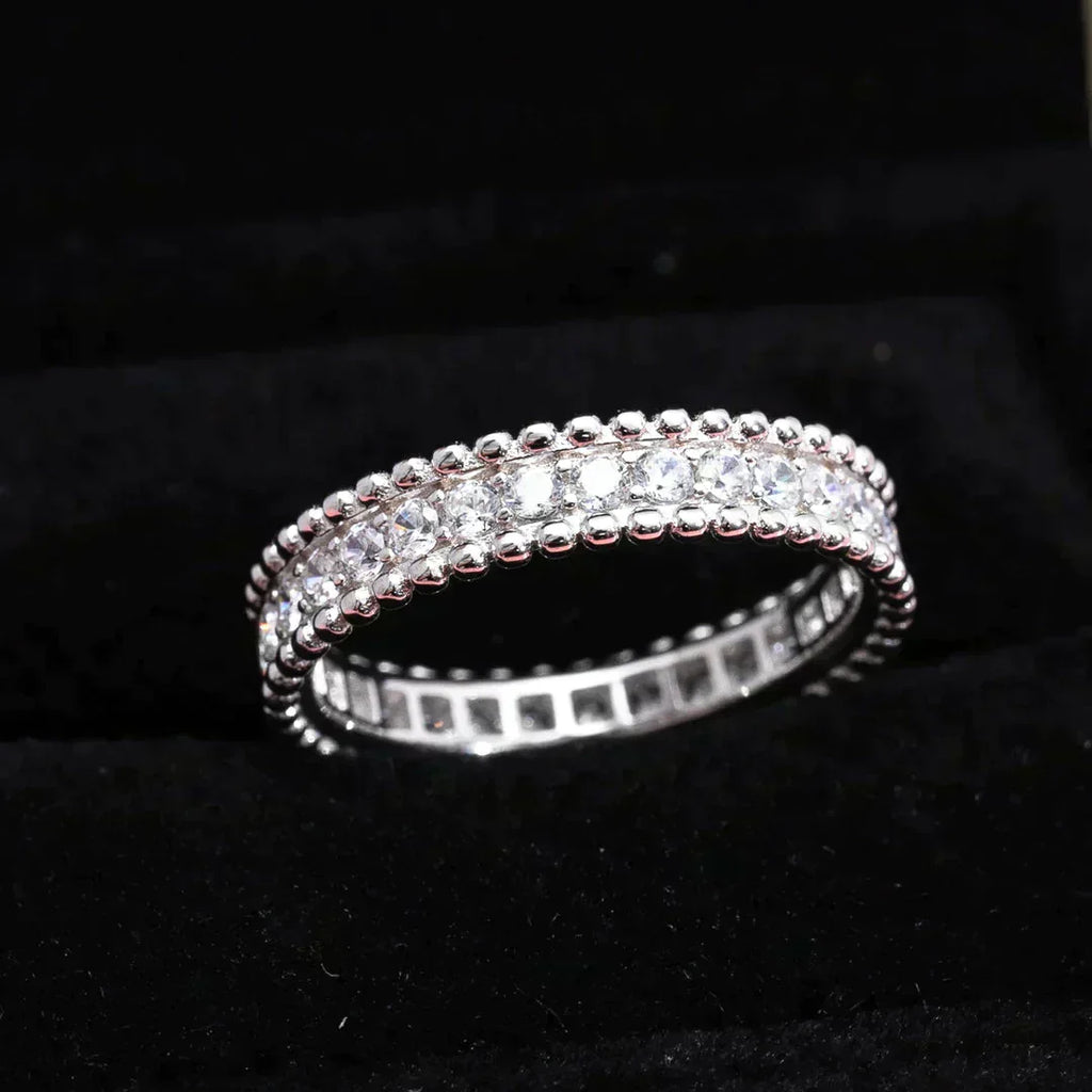 VCA PERLEE DIAMOND SILVER RING