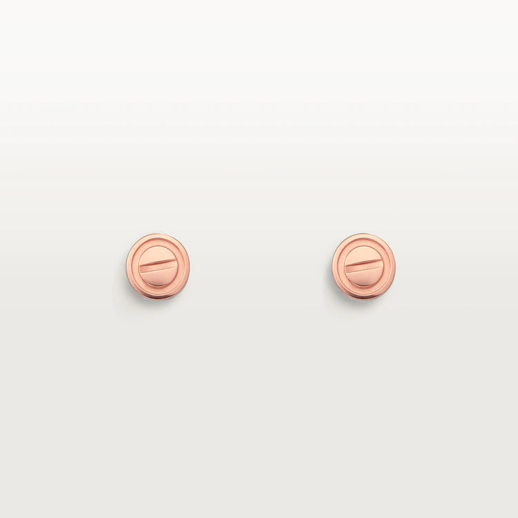 CARTIER LOVE EARRINGS PINK GOLD 10MM