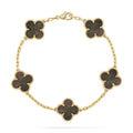 VCA CLOVER 5 MOTIF GRAY MOP BRACELET COLLECTION